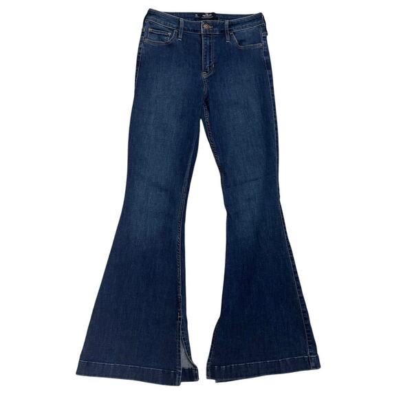 Hollister Denim - Hollister Vintage Flare Jeans 🔵 Dark Wash Retro Flare Leg • Size 7R
